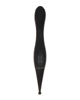 Tantalizing Teaser Rechargeable Silicone Dual End Vibrator - Black