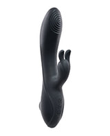 Rabbit Hole Rechargeable Silicone Triple Vibrator - Black