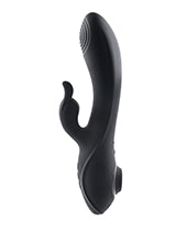 Rabbit Hole Rechargeable Silicone Triple Vibrator - Black