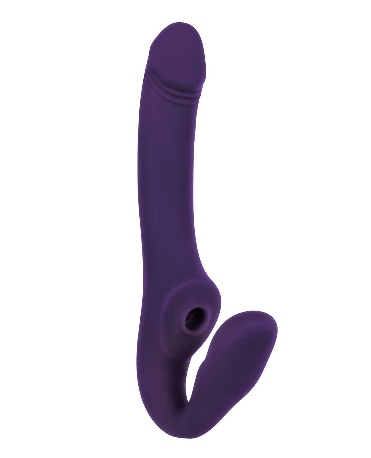 2 Become 1 Rechargeable Silicone Vibrator with Remote Control - Purple