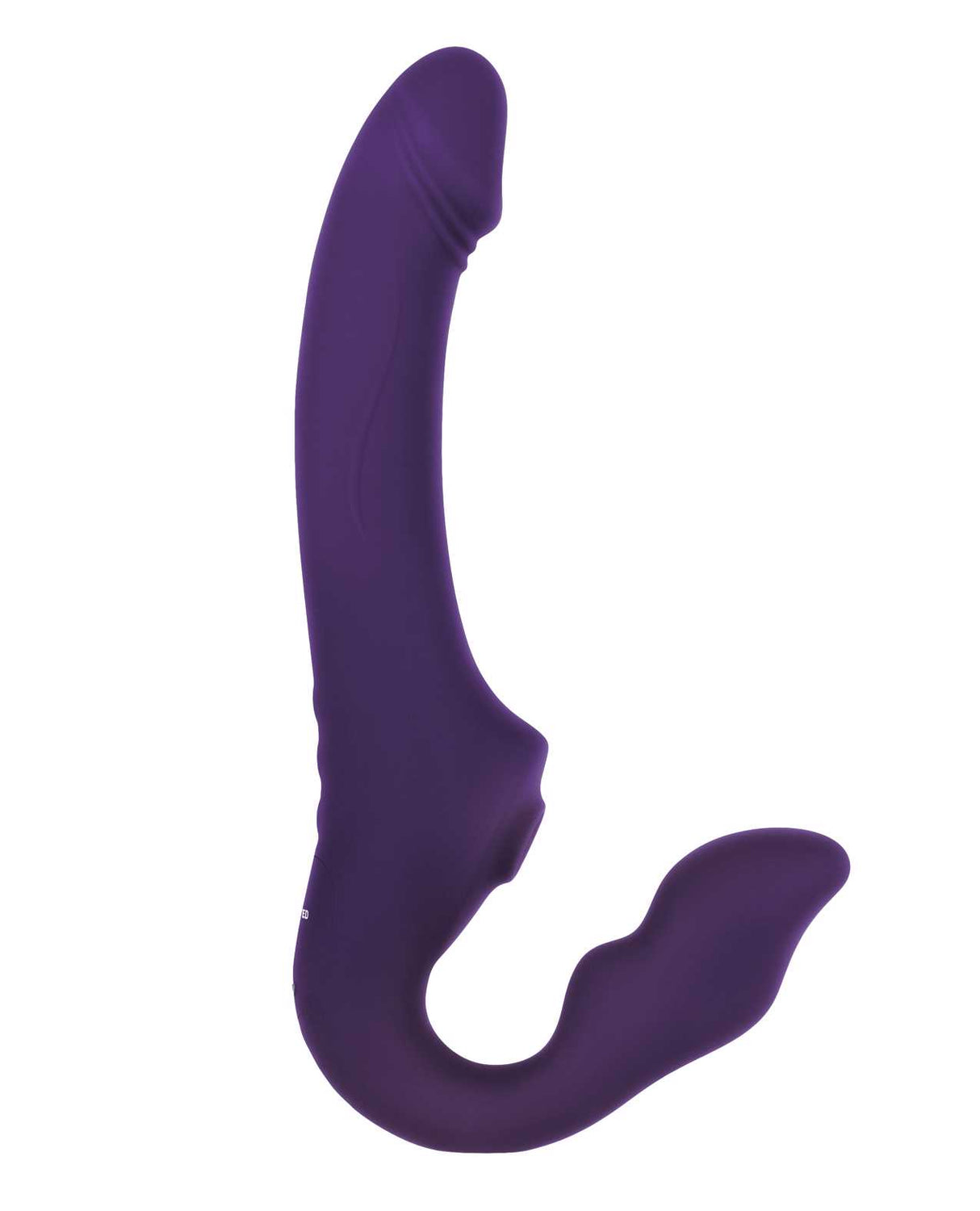 2 Become 1 Rechargeable Silicone Vibrator with Remote Control - Purple