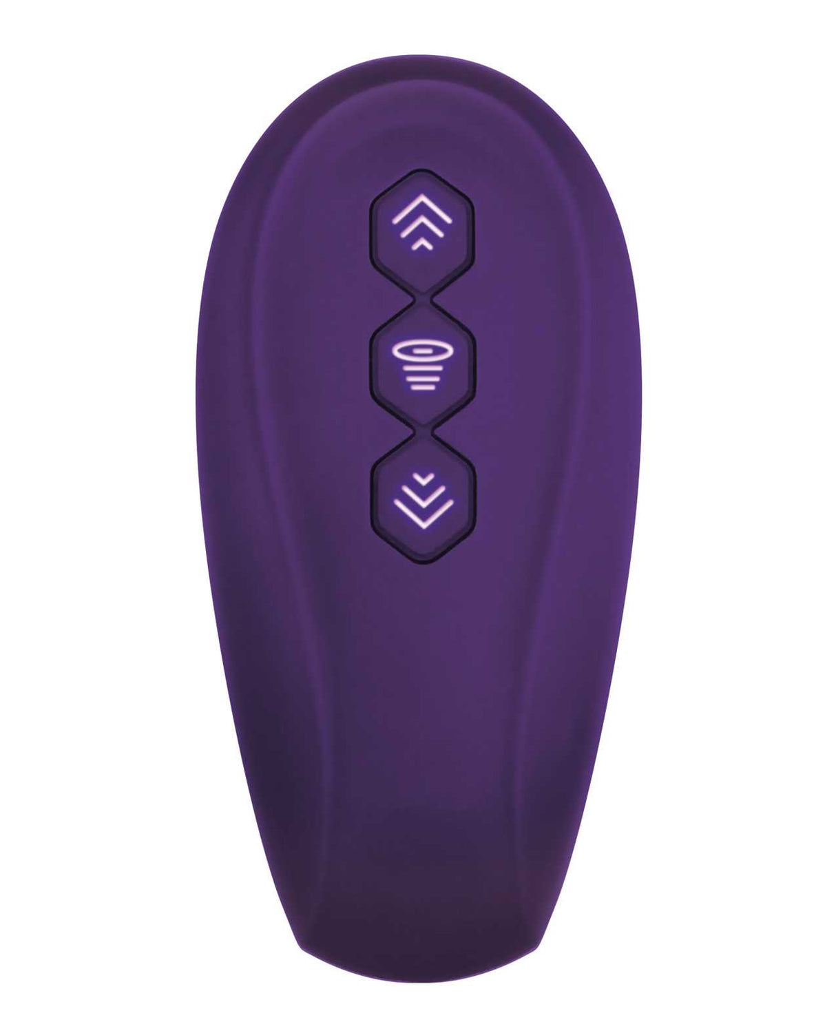 2 Become 1 Rechargeable Silicone Vibrator with Remote Control - Purple