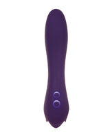 Thorny Rose Rechargeable Silicone Dual-End Vibrator - Purple