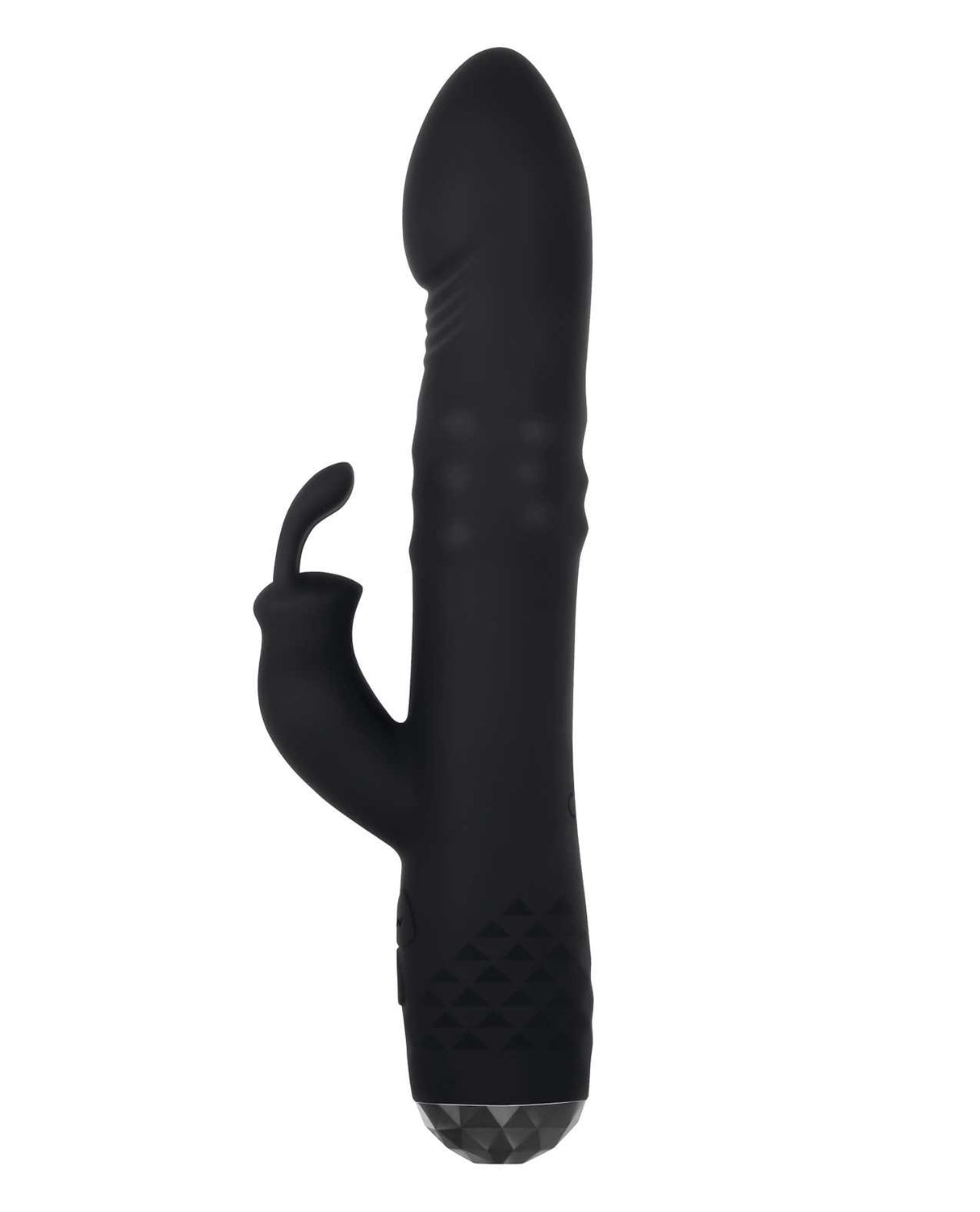 Bodacious Bunny Rechargeable Silicone Rabbit Vibrator - Black