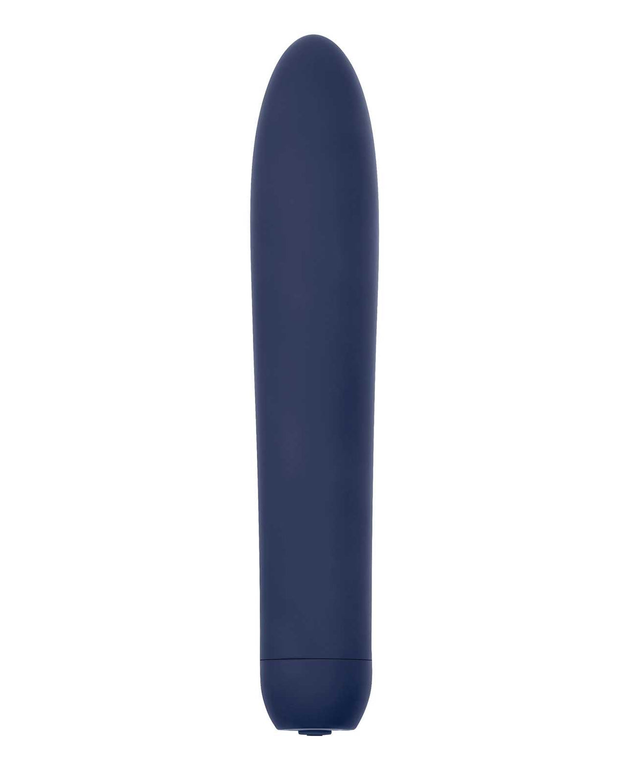 Straight Forward Rechargeable Silicone Vibrator - Blue