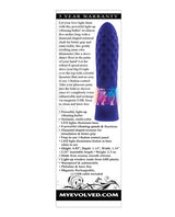 Raver Rechargeable Silicone Light-Up Vibrating Bullet - Blue