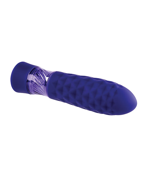 Raver Rechargeable Silicone Light-Up Vibrating Bullet - Blue