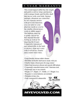 Enchanted Bunny Rechargeable Silicone Rabbit Vibrator - Purple