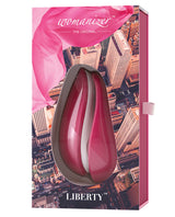 Womanizer Liberty Rechargeable Silicone Clitoral Stimulator - Red Wine