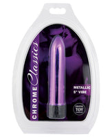 Erotic Toy Company Chrome Classics 5" Vibe - Purple