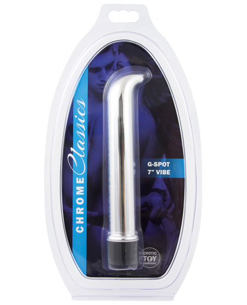 Erotic Toy Company Chrome Classics 7" G Spot Vibe - Silver