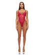 Layers To This Mesh and Knit Teddy - Pink SM