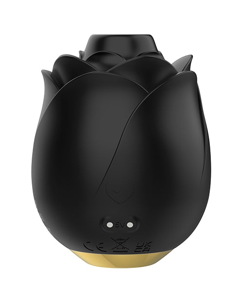 Fifty Shades of Grey Black Rose Rechargeable Silicone Clitoral Stimulator - Black
