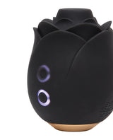 Fifty Shades of Grey Black Rose Rechargeable Silicone Clitoral Stimulator - Black