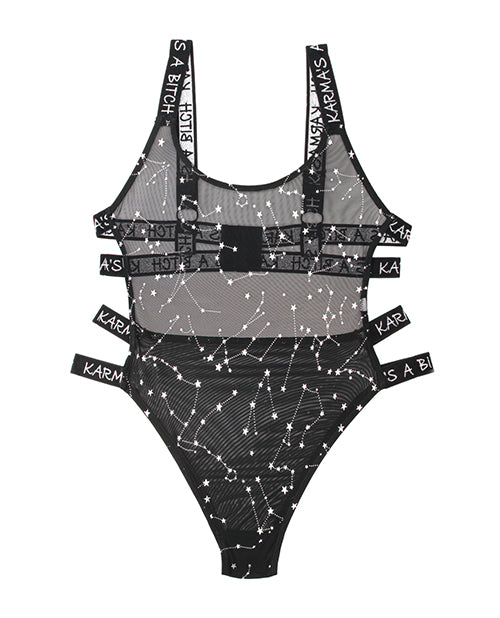 Vibes Karma's a Bitch Bodysuit Black S/M
