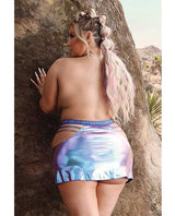Vibes Plur Skater Skirt Iridescent QN