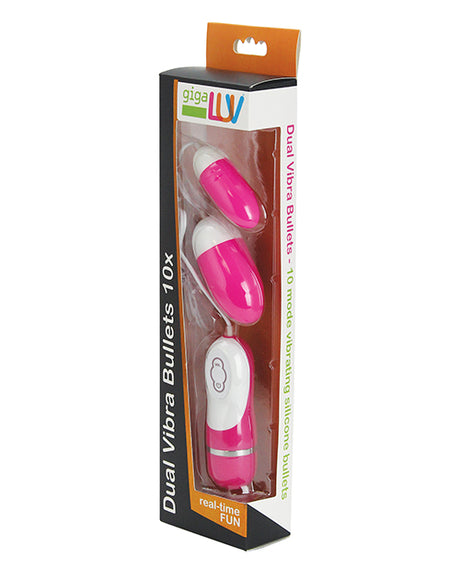 GigaLuv Dual Vibra Bullets - 10 Functions Pink