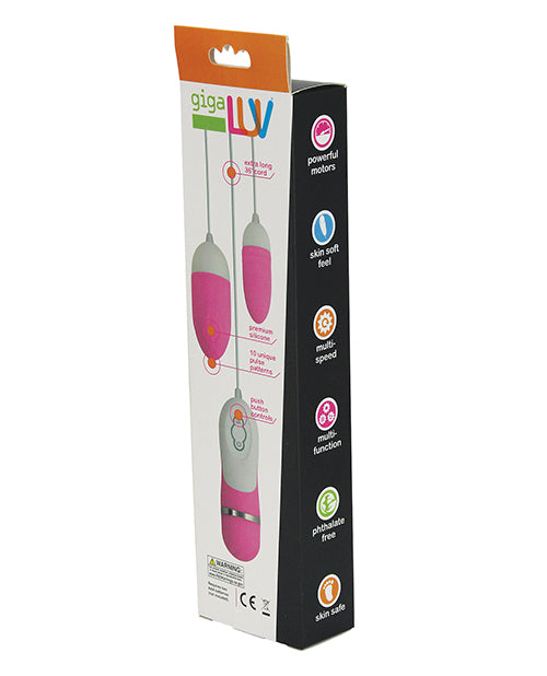 GigaLuv Dual Vibra Bullets - 10 Functions Pink