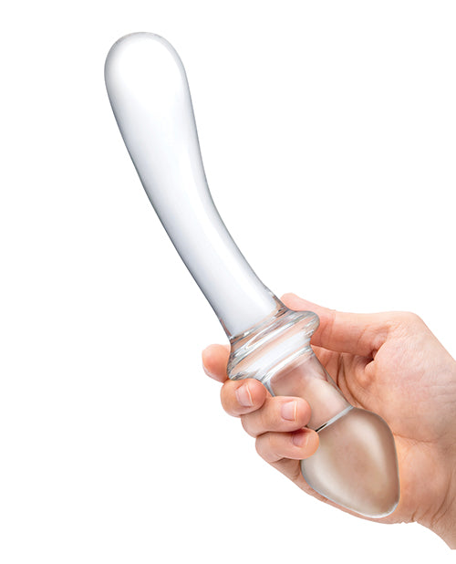 Glas Classic Curved Dual-Ended Dildo 9in - Clear