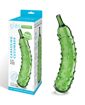 Glas 8.25" Dildo Caressing Cucumber