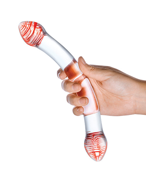 Glas Red Head Double Dildo