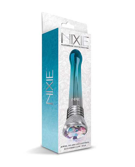 Nixie Waterproof Bulb Vibe  - 10 Function Blue Ombre Glow