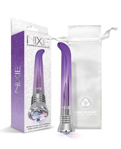 Nixie Waterproof G-Spot Vibe - 10 Function Purple Ombre Glow