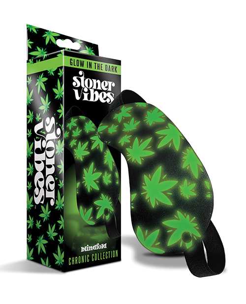 Stoner Vibes Glow in the Dark Blindfold