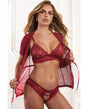 Sexy Lace Embroidered Robe