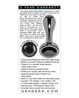 Gender X Black Pearl Anal Plug - Smoke