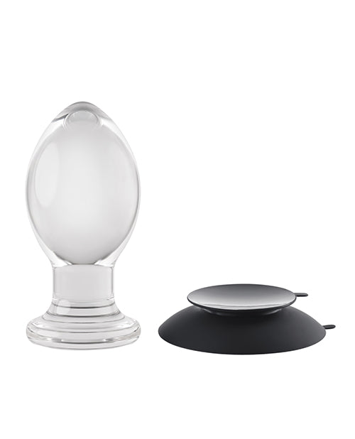 Gender X Crystal Ball Glass Plug - Clear