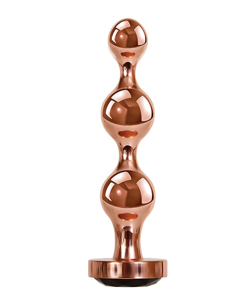 Gender X Gold Digger Anal Plug - Small - Rose Gold/Black