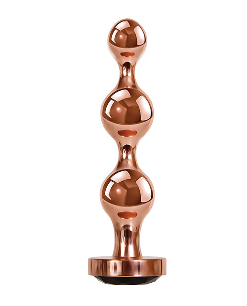 Gender X Gold Digger Anal Plug - Medium - Rose Gold/Black