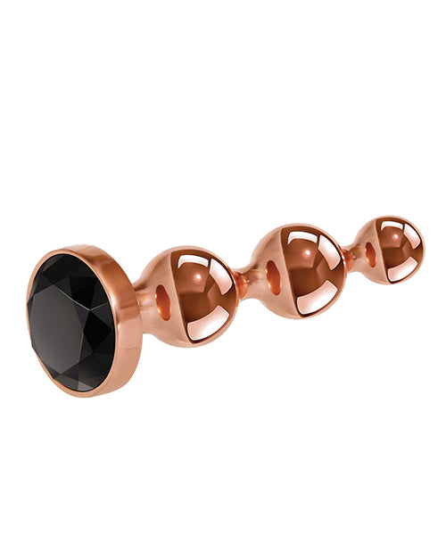Gender X Gold Digger Anal Plug - Large - Rose Gold/Black