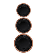 Gender X Gold Digger Set Anal Plugs (3 piece set) - Rose Gold/Black