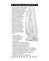 Gender X Dualistic Double-Shafted Dildo 9in - Clear