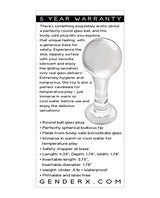 Gender X The Baller Glass Anal Plug - Clear