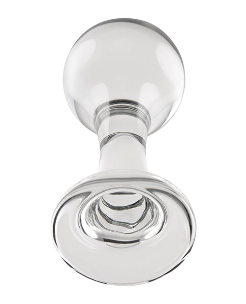 Gender X The Baller Glass Anal Plug - Clear