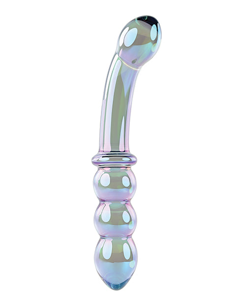 Gender X Lustrous Galaxy Wand Glass Dildo - Multicolor