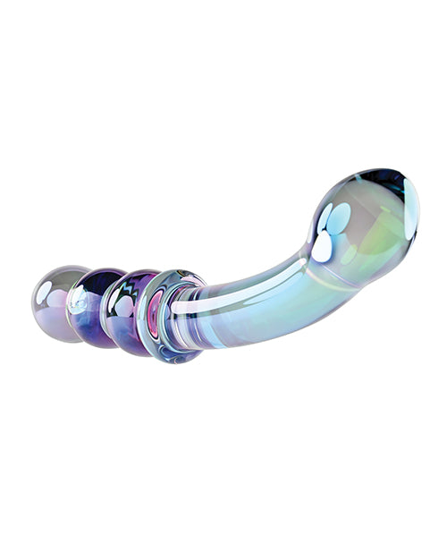 Gender X Lustrous Galaxy Wand Glass Dildo - Multicolor