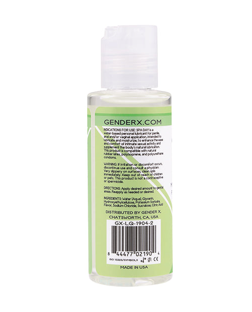Gender x Spa Day Water Based Flavored Lubricant 2oz - Mint