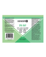 Gender x Spa Day Water Based Flavored Lubricant 2oz - Mint