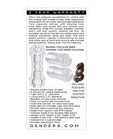 Gender X Double Fantasy Dual End Stroker - Clear