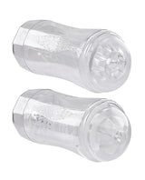 Gender X Double Fantasy Dual End Stroker - Clear