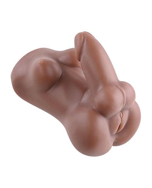 Gender X The Complete Package Full Body Textured Stroker - Chocolate