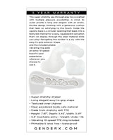 Gender X Stroke and Poke Vibrating Masturbator - Clear