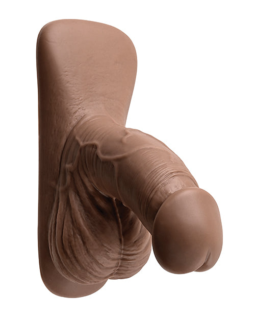 Gender X Silicone Packer Dildo 4in - Chocolate
