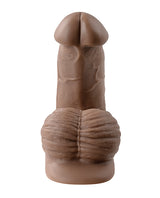 Gender X Silicone Packer Dildo 4in - Chocolate