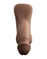 Gender X Silicone Packer Dildo 4in - Chocolate