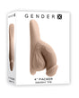 Gender X 4" Packer - Ivory